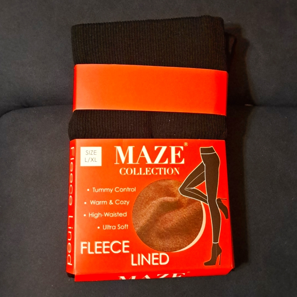 NWT Maze Collection Fleece lined leggings